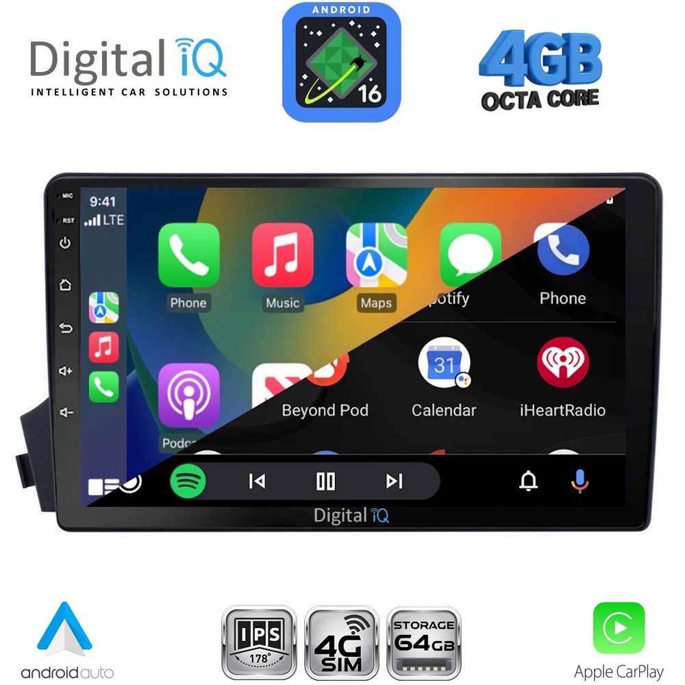 DIGITAL IQ RTG 6650_CPA (9inc) MULTIMEDIA TABLET for SSANGYONG ACTYON - KYRON mod. 2006-2015 DIGITAL IQ RTG 6650_CPA (9inc) MULTIMEDIA TABLET for SSANGYONG ACTYON - KYRON mod. 2006-2015