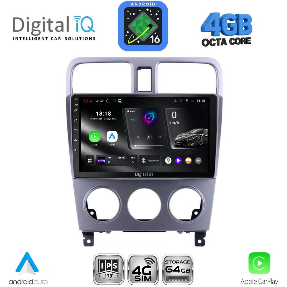 DIGITAL IQ RTG 6661_CPA (9inc) MULTIMEDIA TABLET for SUBARU FORESTER mod. 2002-2008 DIGITAL IQ RTG 6661_CPA (9inc) MULTIMEDIA TABLET for SUBARU FORESTER mod. 2002-2008