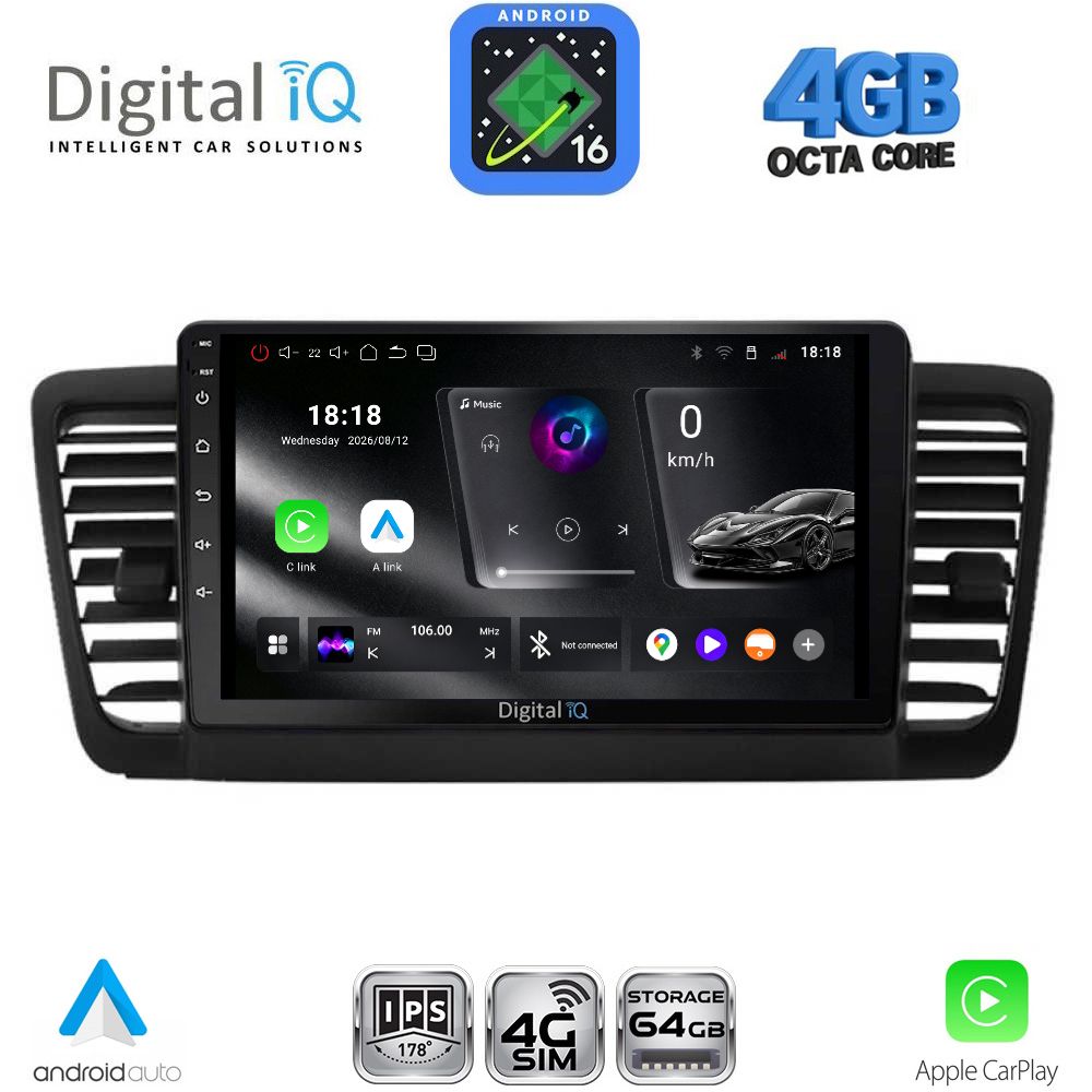 DIGITAL IQ RTG 6665_CPA (9inc) MULTIMEDIA TABLET for SUBARU LEGACY - OUTBACK mod. 2002-2008 DIGITAL IQ RTG 6665_CPA (9inc) MULTIMEDIA TABLET for SUBARU LEGACY - OUTBACK mod. 2002-2008