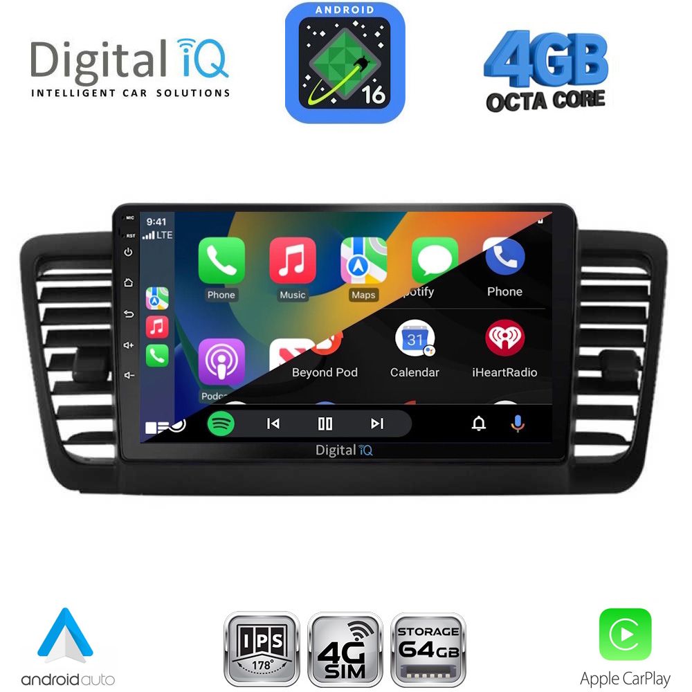 DIGITAL IQ RTG 6665_CPA (9inc) MULTIMEDIA TABLET for SUBARU LEGACY - OUTBACK mod. 2002-2008 DIGITAL IQ RTG 6665_CPA (9inc) MULTIMEDIA TABLET for SUBARU LEGACY - OUTBACK mod. 2002-2008