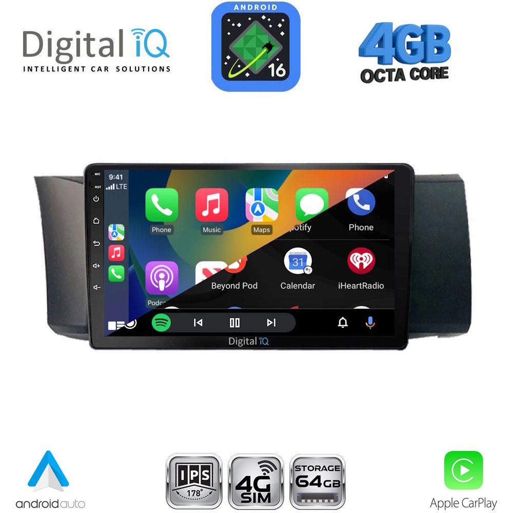 DIGITAL IQ RTG 6669_CPA (9inc) MULTIMEDIA TABLET for TOYOTA GT86 - SUBARU BRZ mod. 2012-2026 DIGITAL IQ RTG 6669_CPA (9inc) MULTIMEDIA TABLET for TOYOTA GT86 - SUBARU BRZ mod. 2012-2026