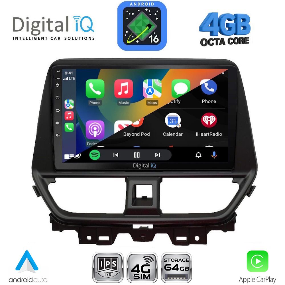 DIGITAL IQ RTG 6673_CPA (9inc) MULTIMEDIA TABLET for SUZUKI BALENO mod. 2022-2026 DIGITAL IQ RTG 6673_CPA (9inc) MULTIMEDIA TABLET for SUZUKI BALENO mod. 2022-2026