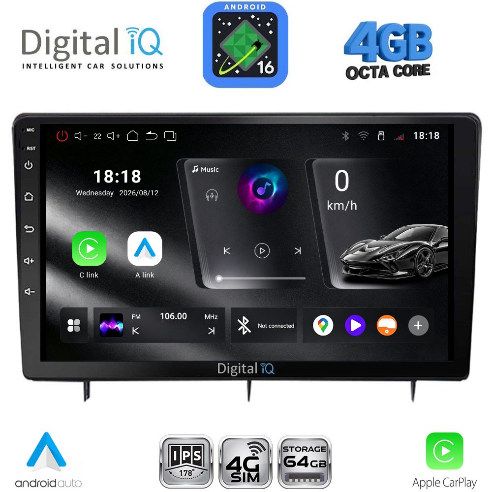 DIGITAL IQ RTG 6192_CPA (10inc) MULTIMEDIA TABLET for HONDA CIVIC mod. 2022-2026 DIGITAL IQ RTG 6192_CPA (10inc) MULTIMEDIA TABLET for HONDA CIVIC mod. 2022-2026