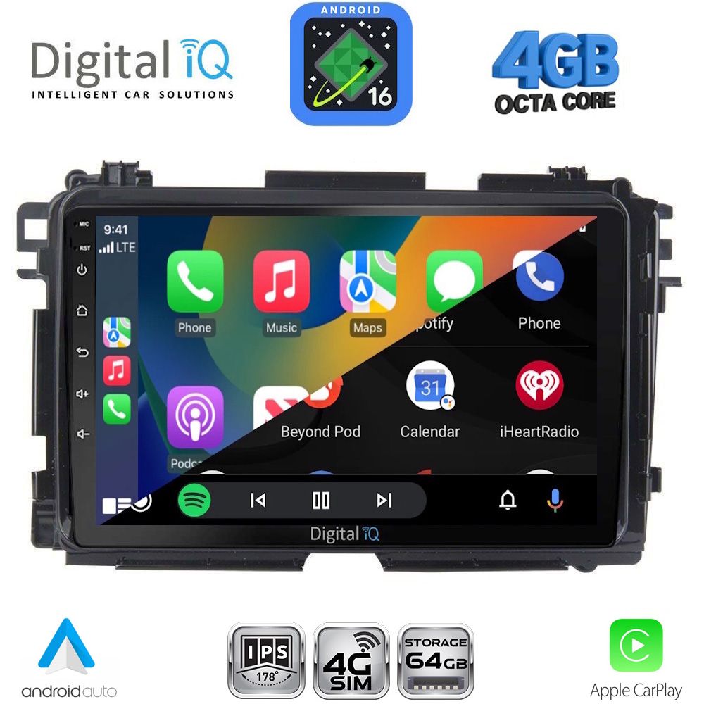 DIGITAL IQ RTG 6201_CPA (10inc) MULTIMEDIA TABLET for HONDA HRV mod. 2015-2021 DIGITAL IQ RTG 6201_CPA (10inc) MULTIMEDIA TABLET for HONDA HRV mod. 2015-2021