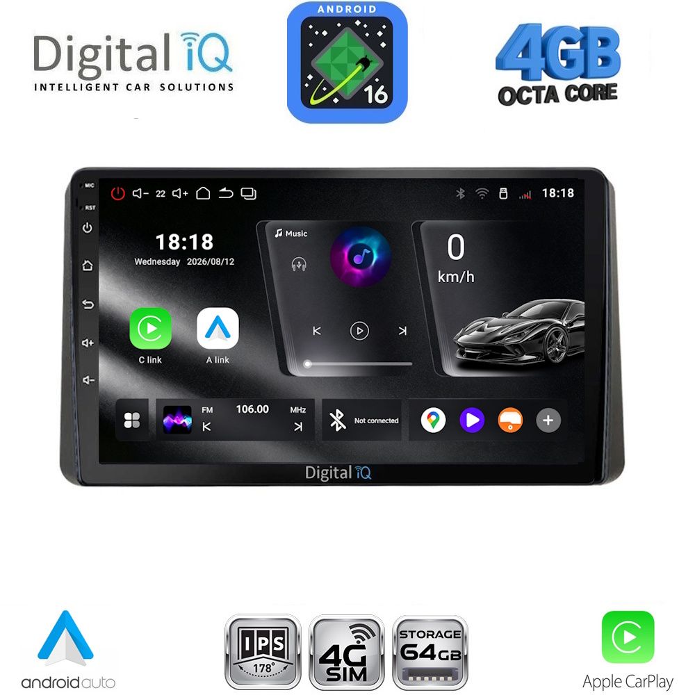 DIGITAL IQ RTG 6209_CPA (10inc) MULTIMEDIA TABLET for HONDA WR-V mod. 2022+ DIGITAL IQ RTG 6209_CPA (10inc) MULTIMEDIA TABLET for HONDA WR-V mod. 2022+