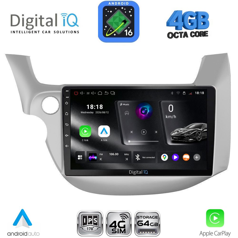DIGITAL IQ RTG 6211_CPA (10inc) MULTIMEDIA TABLET for HONDA JAZZ mod. 2008-2012 DIGITAL IQ RTG 6211_CPA (10inc) MULTIMEDIA TABLET for HONDA JAZZ mod. 2008-2012