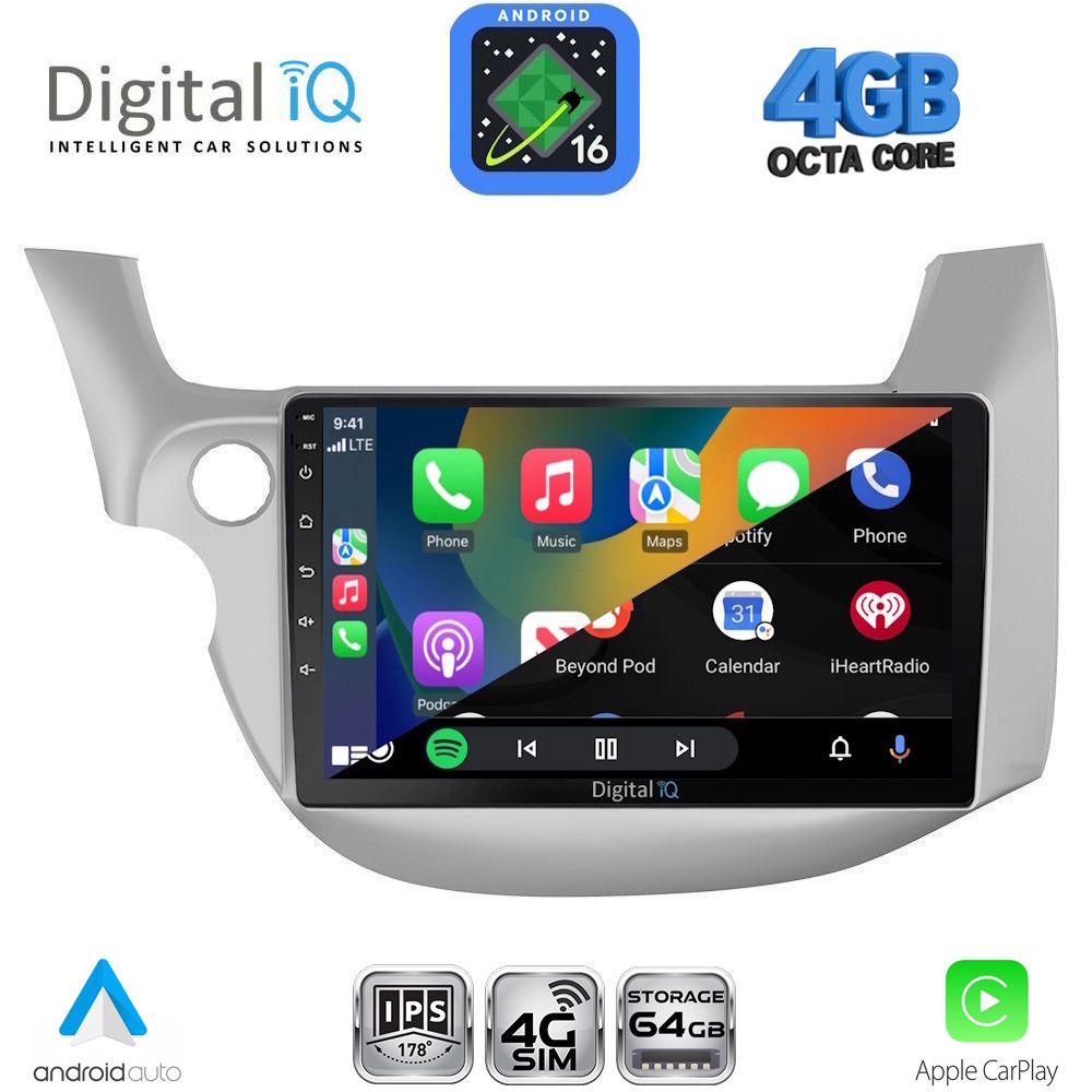 DIGITAL IQ RTG 6212_CPA (10inc) MULTIMEDIA TABLET for HONDA JAZZ mod. 2013-2019 DIGITAL IQ RTG 6212_CPA (10inc) MULTIMEDIA TABLET for HONDA JAZZ mod. 2013-2019