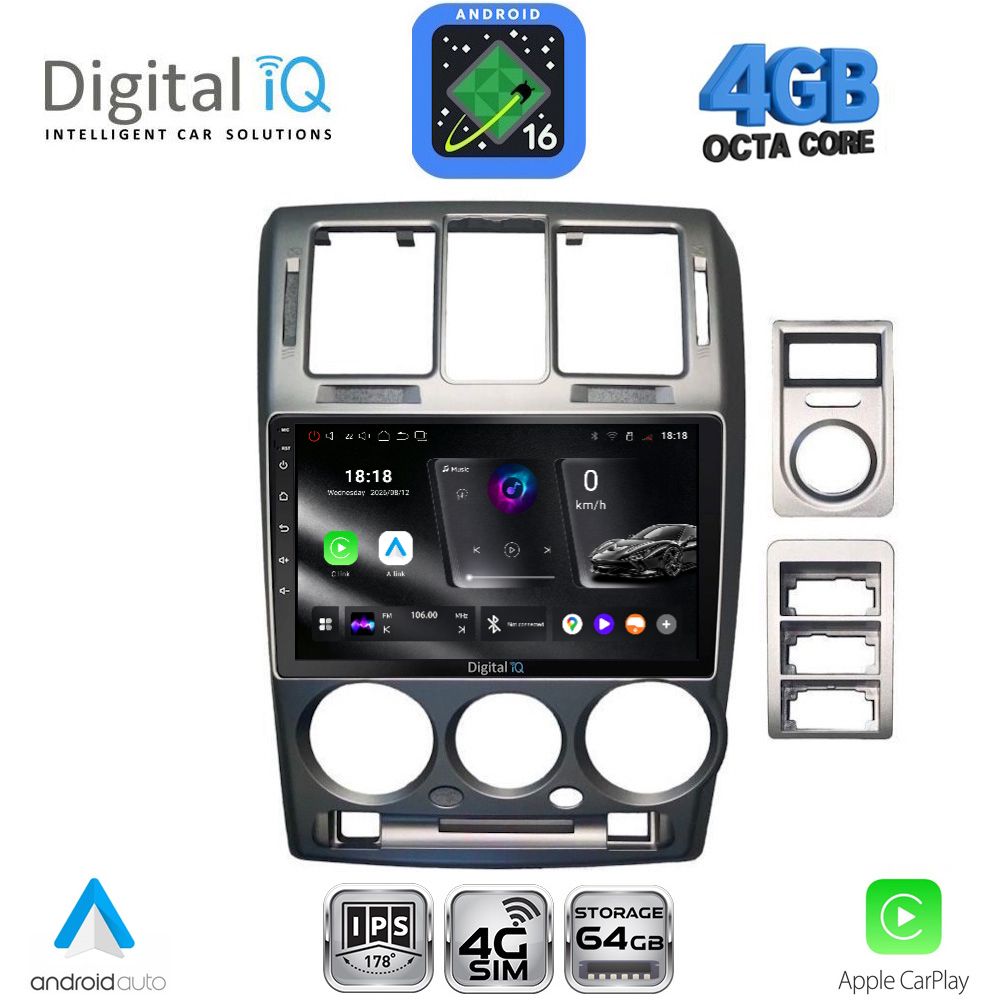 DIGITAL IQ RTG 6222GR_CPA (9inc) MULTIMEDIA TABLET for HYUNDAI GETZ mod. 2002-2011 (GREY) DIGITAL IQ RTG 6222GR_CPA (9inc) MULTIMEDIA TABLET for HYUNDAI GETZ mod. 2002-2011 (GREY)