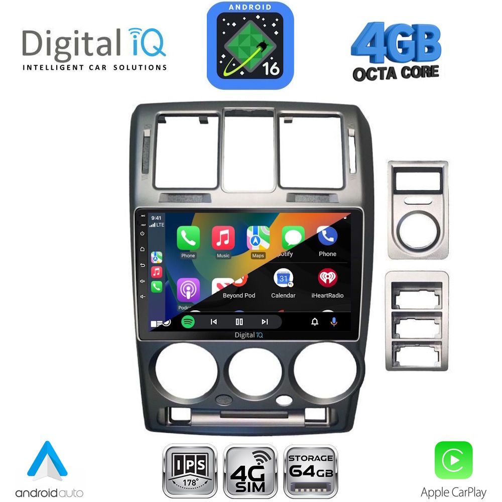 DIGITAL IQ RTG 6222GR_CPA (9inc) MULTIMEDIA TABLET for HYUNDAI GETZ mod. 2002-2011 (GREY) DIGITAL IQ RTG 6222GR_CPA (9inc) MULTIMEDIA TABLET for HYUNDAI GETZ mod. 2002-2011 (GREY)