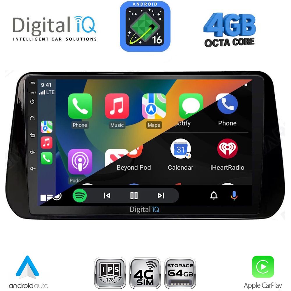 DIGITAL IQ RTG 6238B_CPA (10inc) MULTIMEDIA TABLET for HYUNDAI IX45 - SANTA FE mod. 2021-2023 DIGITAL IQ RTG 6238B_CPA (10inc) MULTIMEDIA TABLET for HYUNDAI IX45 - SANTA FE mod. 2021-2023