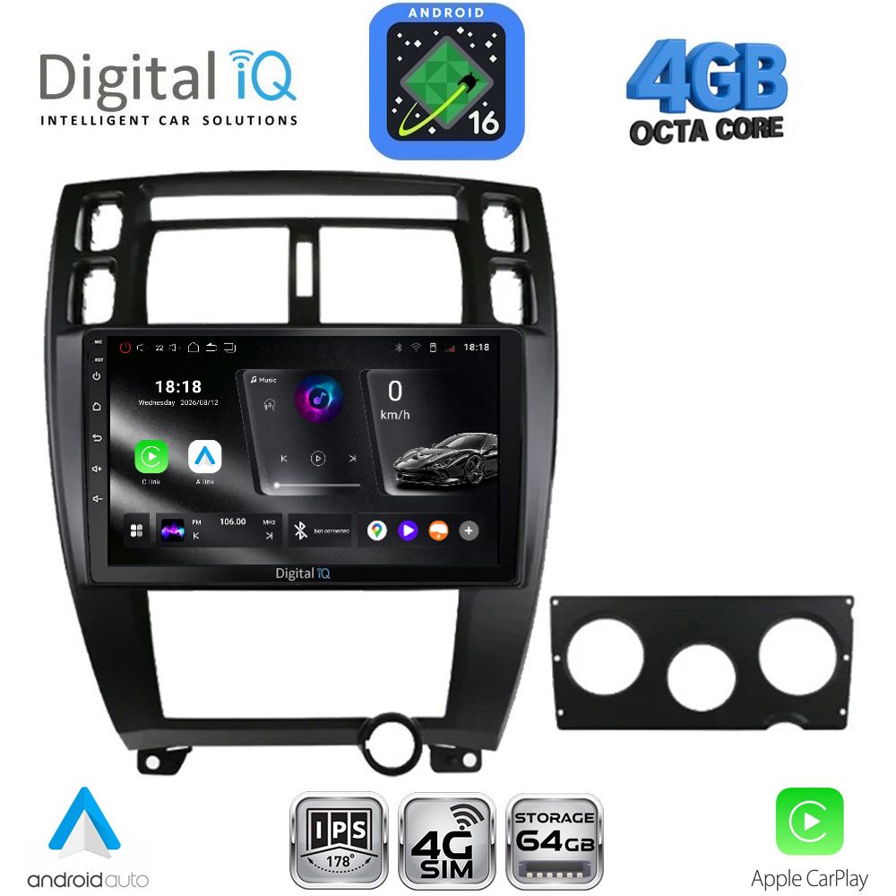 DIGITAL IQ RTG 6241BL_CPA (10inc) MULTIMEDIA TABLET for HYUNDAI TUCSON mod. 2004-2010 (BLACK) DIGITAL IQ RTG 6241BL_CPA (10inc) MULTIMEDIA TABLET for HYUNDAI TUCSON mod. 2004-2010 (BLACK)