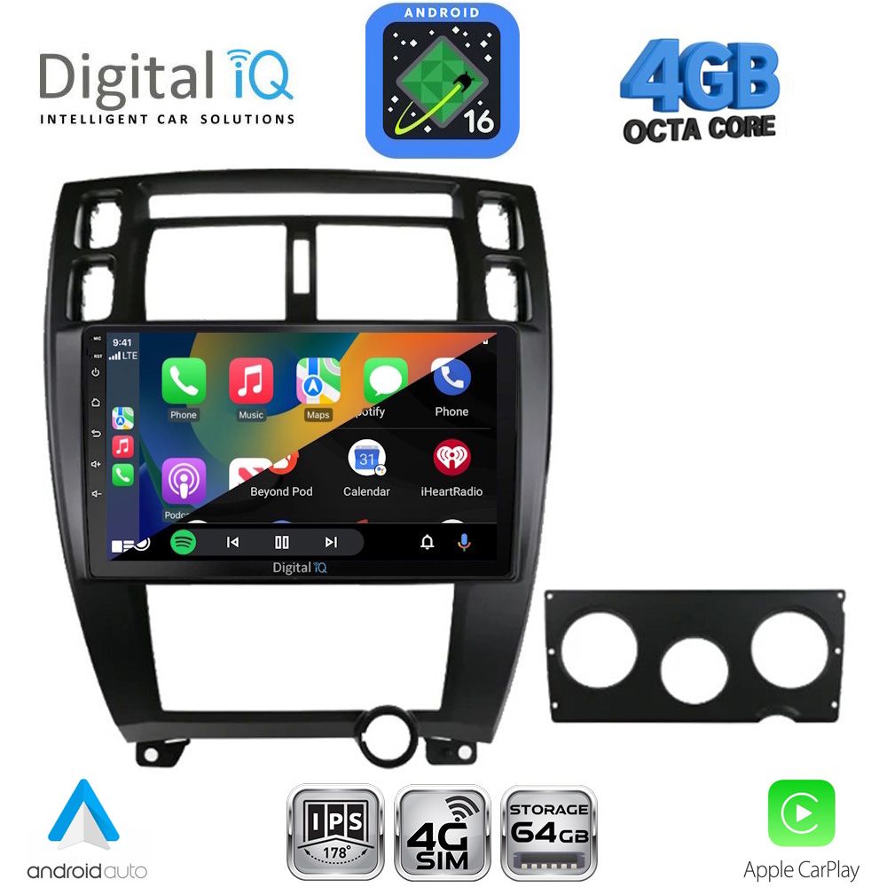 DIGITAL IQ RTG 6241BL_CPA (10inc) MULTIMEDIA TABLET for HYUNDAI TUCSON mod. 2004-2010 (BLACK) DIGITAL IQ RTG 6241BL_CPA (10inc) MULTIMEDIA TABLET for HYUNDAI TUCSON mod. 2004-2010 (BLACK)