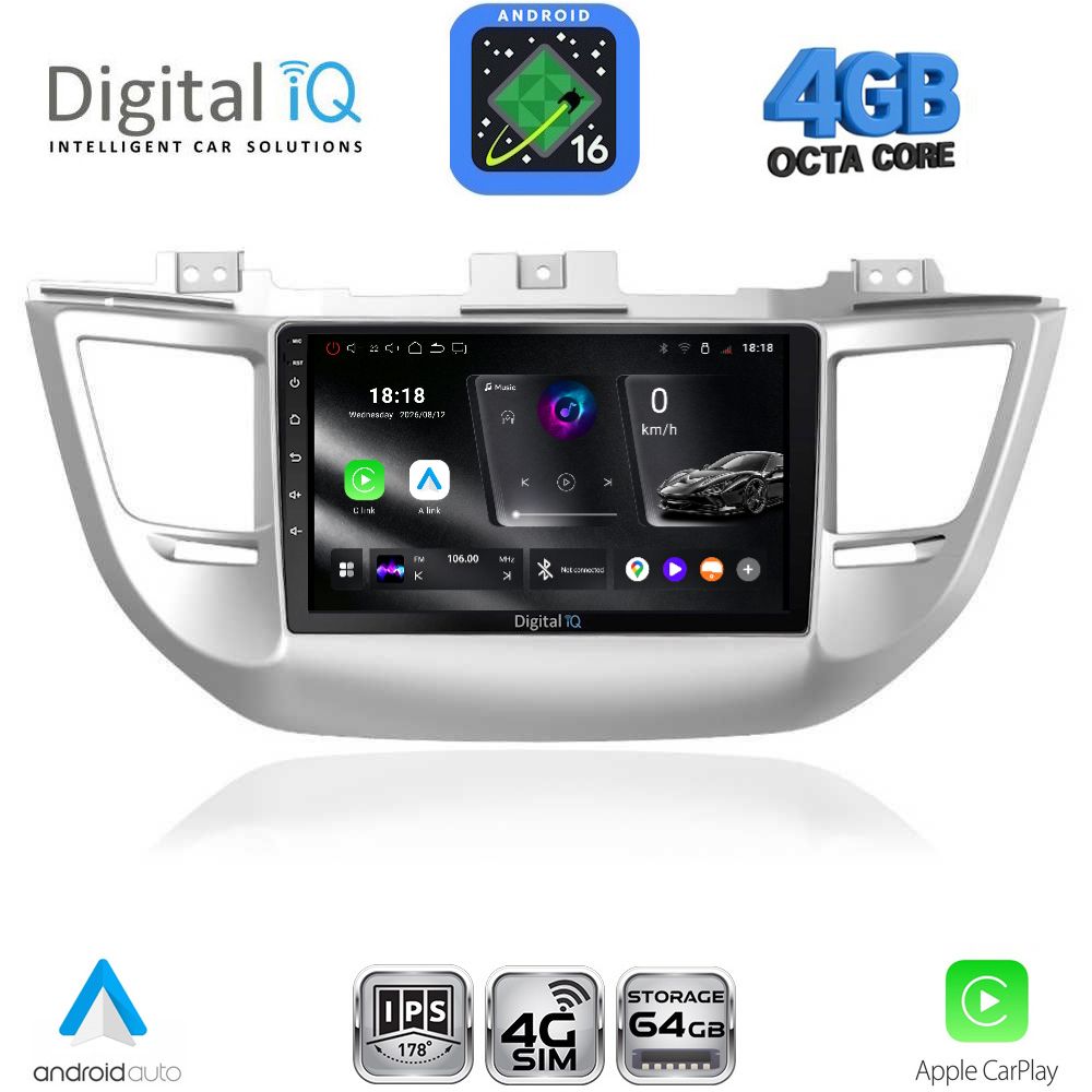 DIGITAL IQ RTG 6243_CPA (9inc) MULTIMEDIA TABLET for HYUNDAI TUCSON mod. 2015-2019 DIGITAL IQ RTG 6243_CPA (9inc) MULTIMEDIA TABLET for HYUNDAI TUCSON mod. 2015-2019