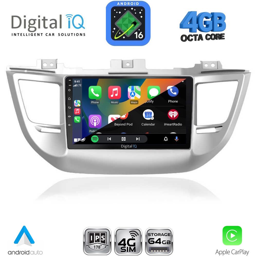DIGITAL IQ RTG 6243_CPA (9inc) MULTIMEDIA TABLET for HYUNDAI TUCSON mod. 2015-2019 DIGITAL IQ RTG 6243_CPA (9inc) MULTIMEDIA TABLET for HYUNDAI TUCSON mod. 2015-2019