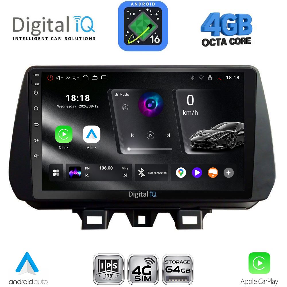 DIGITAL IQ RTG 6244_CPA (9inc) MULTIMEDIA TABLET for HYUNDAI TUCSON mod. 2019-2023 DIGITAL IQ RTG 6244_CPA (9inc) MULTIMEDIA TABLET for HYUNDAI TUCSON mod. 2019-2023