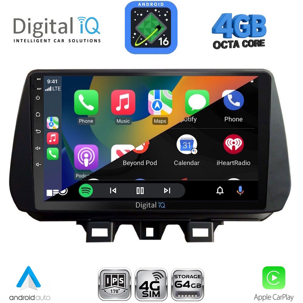 DIGITAL IQ RTG 6244_CPA (9inc) MULTIMEDIA TABLET for HYUNDAI TUCSON mod. 2019-2023 DIGITAL IQ RTG 6244_CPA (9inc) MULTIMEDIA TABLET for HYUNDAI TUCSON mod. 2019-2023