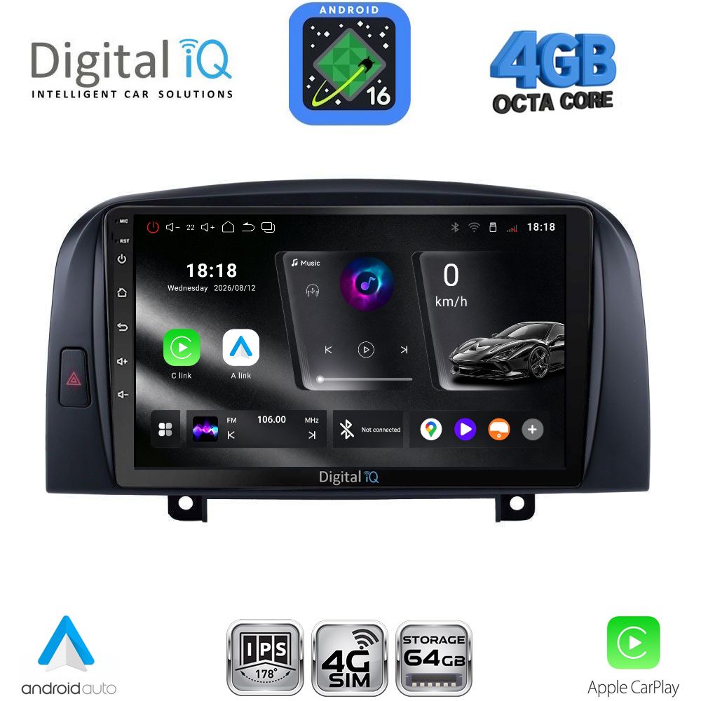 DIGITAL IQ RTG 6248_CPA (9inc) MULTIMEDIA TABLET for HYUNDAI SONATA mod. 2006-2009 DIGITAL IQ RTG 6248_CPA (9inc) MULTIMEDIA TABLET for HYUNDAI SONATA mod. 2006-2009