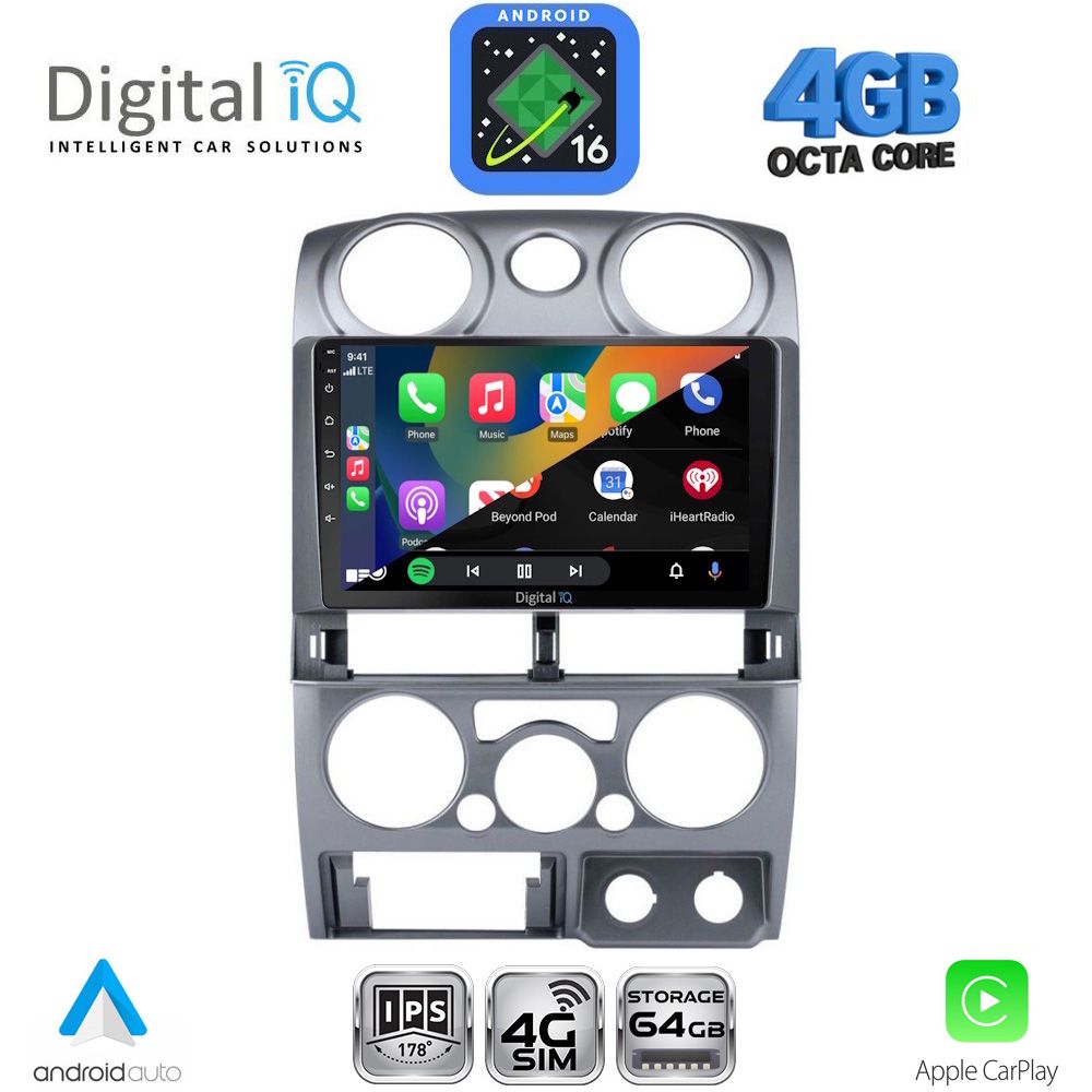 DIGITAL IQ RTG 6254SL_CPA (9inc) MULTIMEDIA TABLET for ISUZU D-MAX mod. 2008-2012 (SILVER) DIGITAL IQ RTG 6254SL_CPA (9inc) MULTIMEDIA TABLET for ISUZU D-MAX mod. 2008-2012 (SILVER)