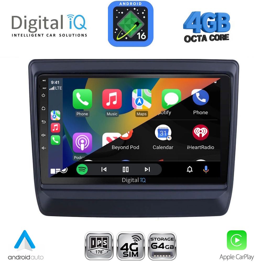 DIGITAL IQ RTG 6256_CPA (9inc) MULTIMEDIA TABLET for ISUZU DMAX mod. 2020-2026 DIGITAL IQ RTG 6256_CPA (9inc) MULTIMEDIA TABLET for ISUZU DMAX mod. 2020-2026