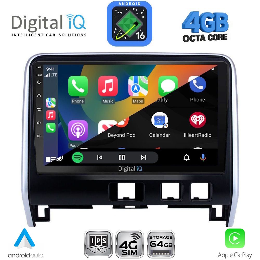 DIGITAL IQ RTG 6471_3B_CPA (10inc) MULTIMEDIA TABLET for NISSAN SERENA mod. 2016-2022 DIGITAL IQ RTG 6471_3B_CPA (10inc) MULTIMEDIA TABLET for NISSAN SERENA mod. 2016-2022