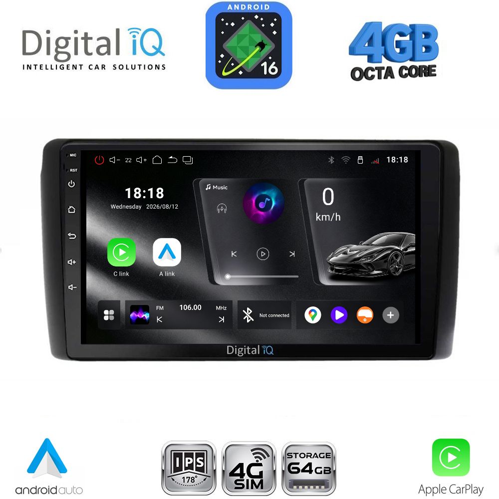 DIGITAL IQ RTG 6472_CPA (9inc) MULTIMEDIA TABLET for NISSAN LEAF mod. 2009-2017 DIGITAL IQ RTG 6472_CPA (9inc) MULTIMEDIA TABLET for NISSAN LEAF mod. 2009-2017