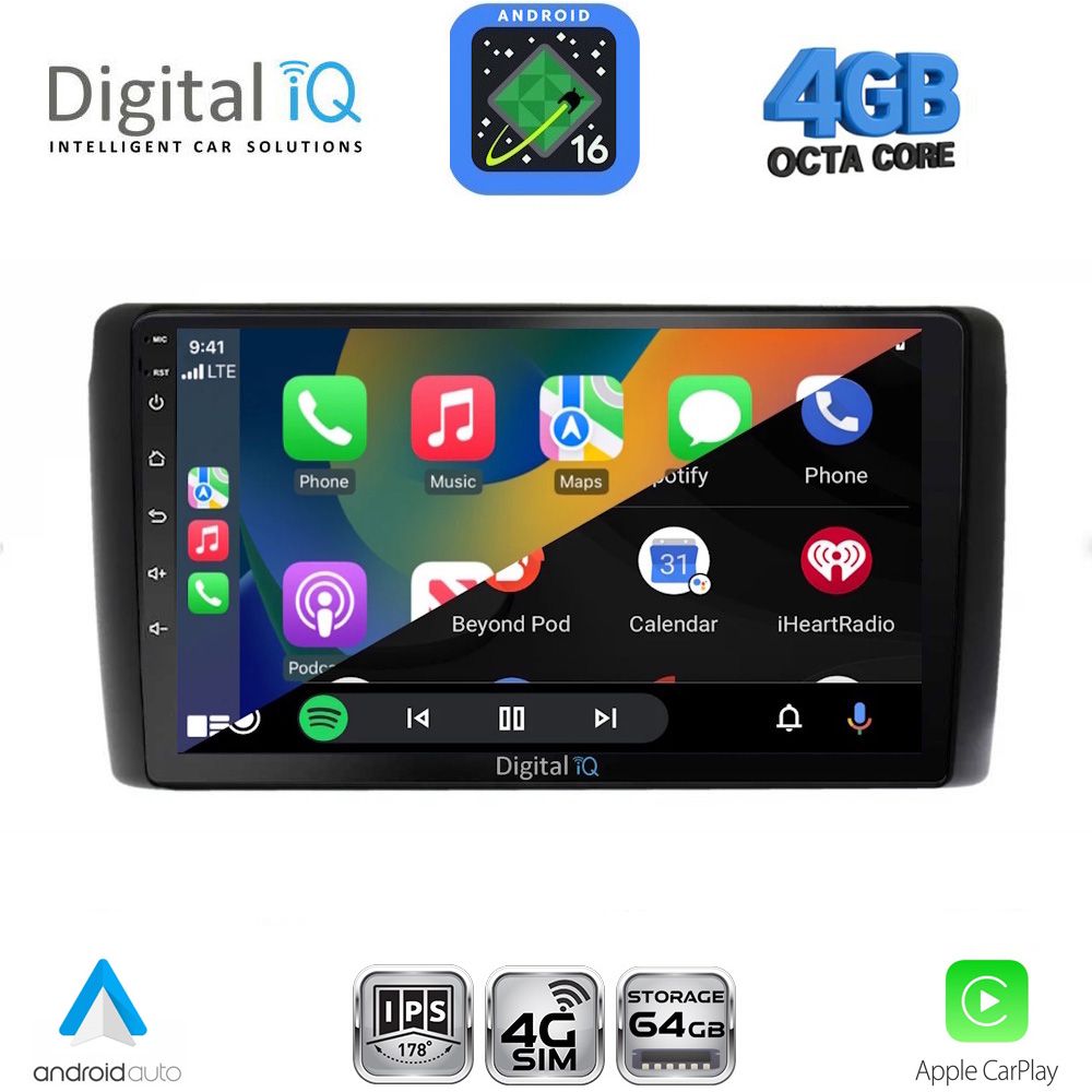 DIGITAL IQ RTG 6472_CPA (9inc) MULTIMEDIA TABLET for NISSAN LEAF mod. 2009-2017 DIGITAL IQ RTG 6472_CPA (9inc) MULTIMEDIA TABLET for NISSAN LEAF mod. 2009-2017