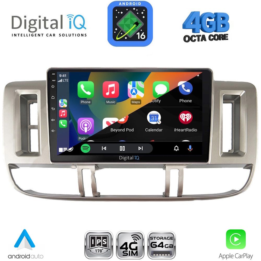 DIGITAL IQ RTG 6474_CPA (9inc) MULTIMEDIA TABLET for NISSAN XTRAIL mod. 2000-2004 DIGITAL IQ RTG 6474_CPA (9inc) MULTIMEDIA TABLET for NISSAN XTRAIL mod. 2000-2004