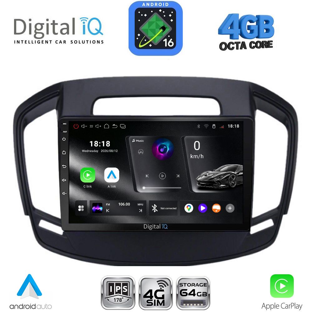 DIGITAL IQ RTG 6492_CPA (9inc) MULTIMEDIA TABLET for OPEL INSIGNIA mod.2014-2017 DIGITAL IQ RTG 6492_CPA (9inc) MULTIMEDIA TABLET for OPEL INSIGNIA mod.2014-2017