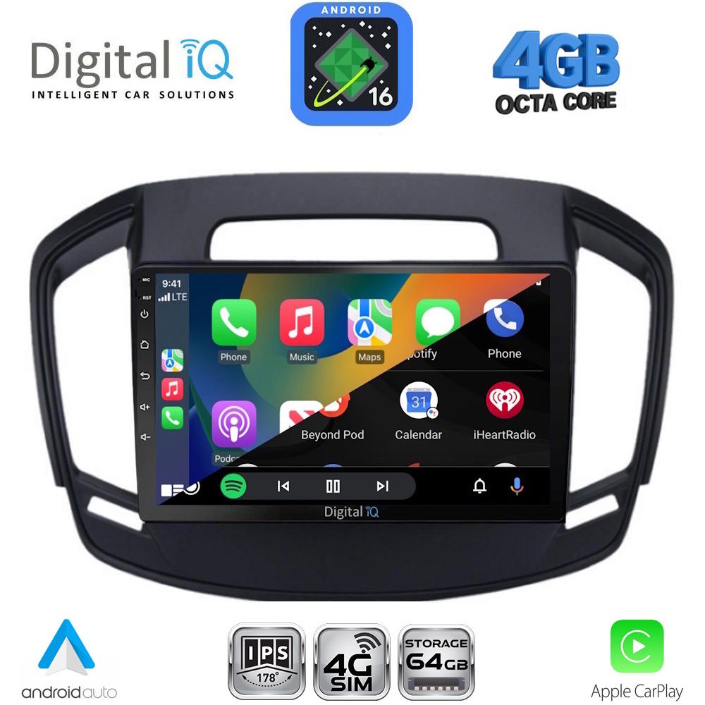 DIGITAL IQ RTG 6492_CPA (9inc) MULTIMEDIA TABLET for OPEL INSIGNIA mod.2014-2017 DIGITAL IQ RTG 6492_CPA (9inc) MULTIMEDIA TABLET for OPEL INSIGNIA mod.2014-2017