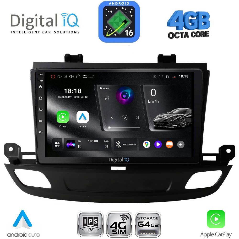 DIGITAL IQ RTG 6493_CPA (9inc) MULTIMEDIA TABLET for OPEL INSIGNIA mod. 2018-2024 DIGITAL IQ RTG 6493_CPA (9inc) MULTIMEDIA TABLET for OPEL INSIGNIA mod. 2018-2024