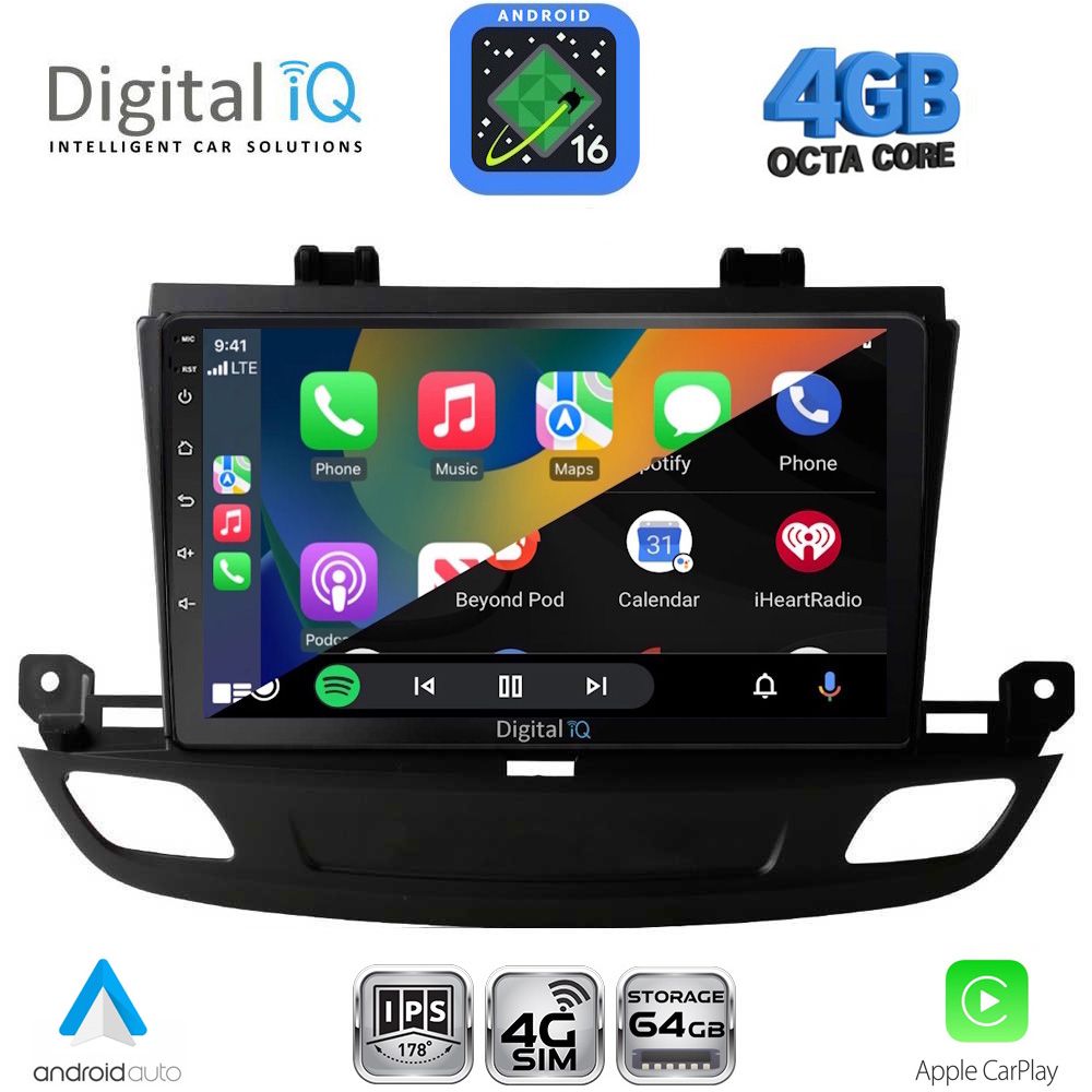 DIGITAL IQ RTG 6493_CPA (9inc) MULTIMEDIA TABLET for OPEL INSIGNIA mod. 2018-2024 DIGITAL IQ RTG 6493_CPA (9inc) MULTIMEDIA TABLET for OPEL INSIGNIA mod. 2018-2024