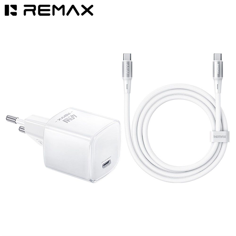 REMAX CA-26 (C60W) GaN FAST CHARGER with USB-C Cable (WHITE) REMAX CA-26 (C60W) GaN FAST CHARGER with USB-C Cable (WHITE)