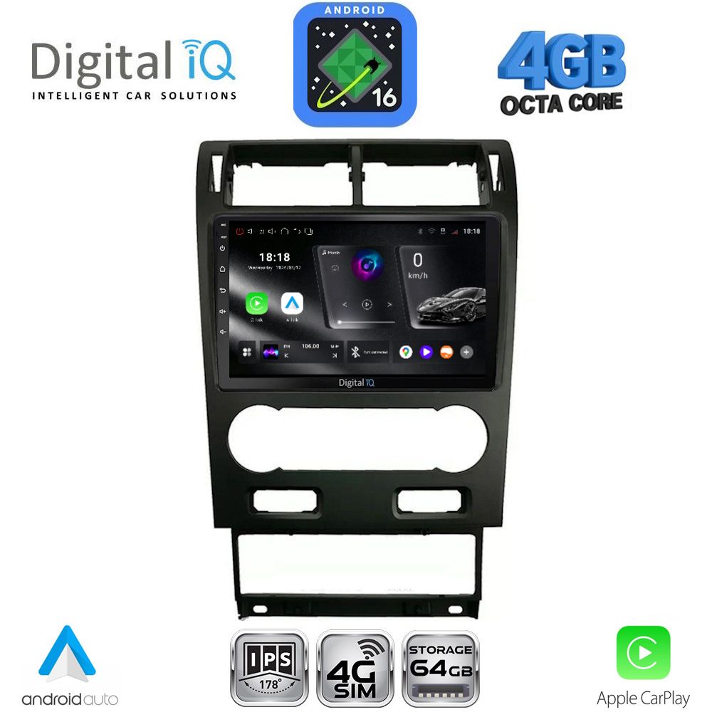 DIGITAL IQ RTG 6161A_CPA (9inc) MULTIMEDIA TABLET for FORD MONDEO mod. 2003-2006 DIGITAL IQ RTG 6161A_CPA (9inc) MULTIMEDIA TABLET for FORD MONDEO mod. 2003-2006