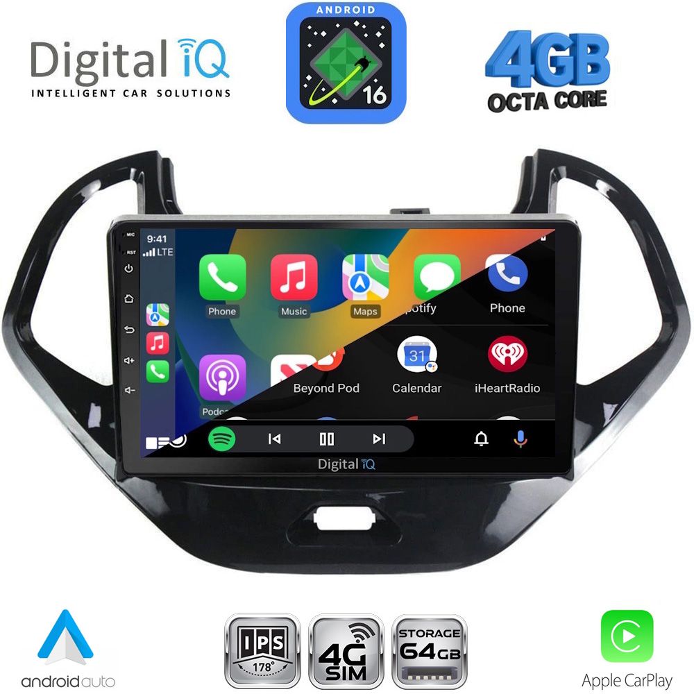 DIGITAL IQ RTG 6167SH_CPA (9inc) MULTIMEDIA TABLET for FORD KA mod. 2017-2024 DIGITAL IQ RTG 6167SH_CPA (9inc) MULTIMEDIA TABLET for FORD KA mod. 2017-2024