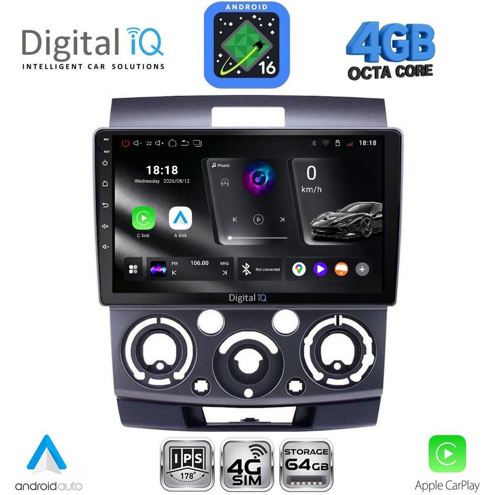 DIGITAL IQ RTG 6170_CPA (9inc) MULTIMEDIA TABLET for FORD RANGER | MAZDA BT50 mod. 2006-2011 DIGITAL IQ RTG 6170_CPA (9inc) MULTIMEDIA TABLET for FORD RANGER | MAZDA BT50 mod. 2006-2011