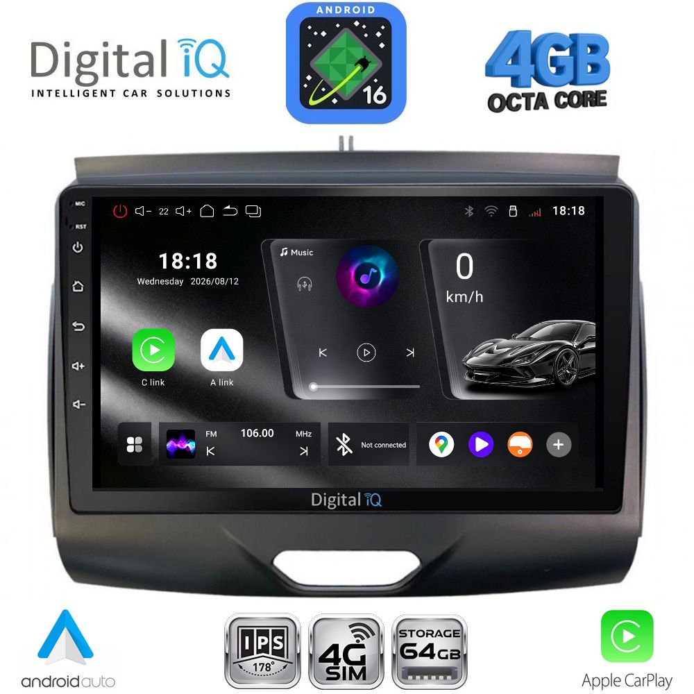 DIGITAL IQ RTG 6172B_CPA (9inc) MULTIMEDIA TABLET for FORD RANGER mod. 2015-2018 DIGITAL IQ RTG 6172B_CPA (9inc) MULTIMEDIA TABLET for FORD RANGER mod. 2015-2018