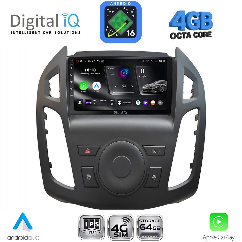 DIGITAL IQ RTG 6176_CPA (9inc) MULTIMEDIA TABLET for FORD TRANSIT CONNECT mod. 2013-2018 DIGITAL IQ RTG 6176_CPA (9inc) MULTIMEDIA TABLET for FORD TRANSIT CONNECT mod. 2013-2018