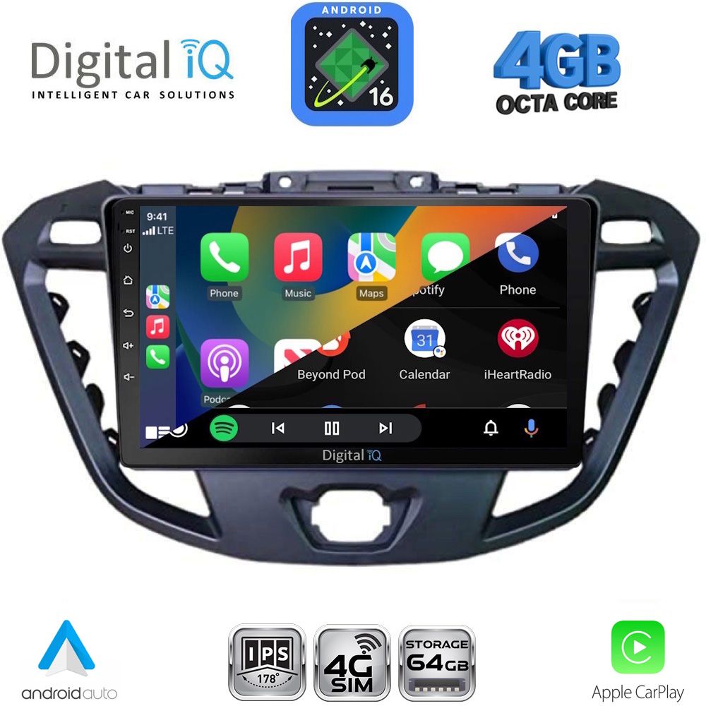 DIGITAL IQ RTG 6177_CPA (9inc) MULTIMEDIA TABLET for FORD TRANSIT CUSTOM | TOURNEO CUSTOM mod. 2013-2019 DIGITAL IQ RTG 6177_CPA (9inc) MULTIMEDIA TABLET for FORD TRANSIT CUSTOM | TOURNEO CUSTOM mod. 2013-2019