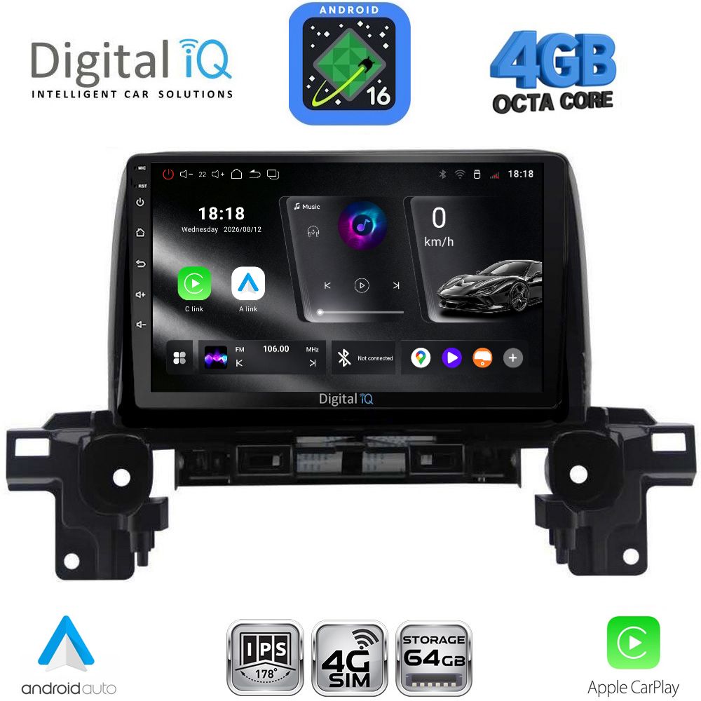 DIGITAL IQ RTG 6381_CPA (9inc) MULTIMEDIA TABLET for MAZDA CX5 mod. 2017-2025 DIGITAL IQ RTG 6381_CPA (9inc) MULTIMEDIA TABLET for MAZDA CX5 mod. 2017-2025
