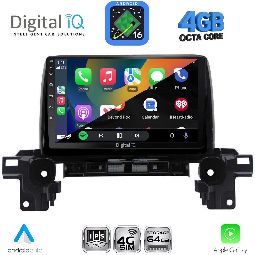DIGITAL IQ RTG 6381_CPA (9inc) MULTIMEDIA TABLET for MAZDA CX5 mod. 2017-2025 DIGITAL IQ RTG 6381_CPA (9inc) MULTIMEDIA TABLET for MAZDA CX5 mod. 2017-2025