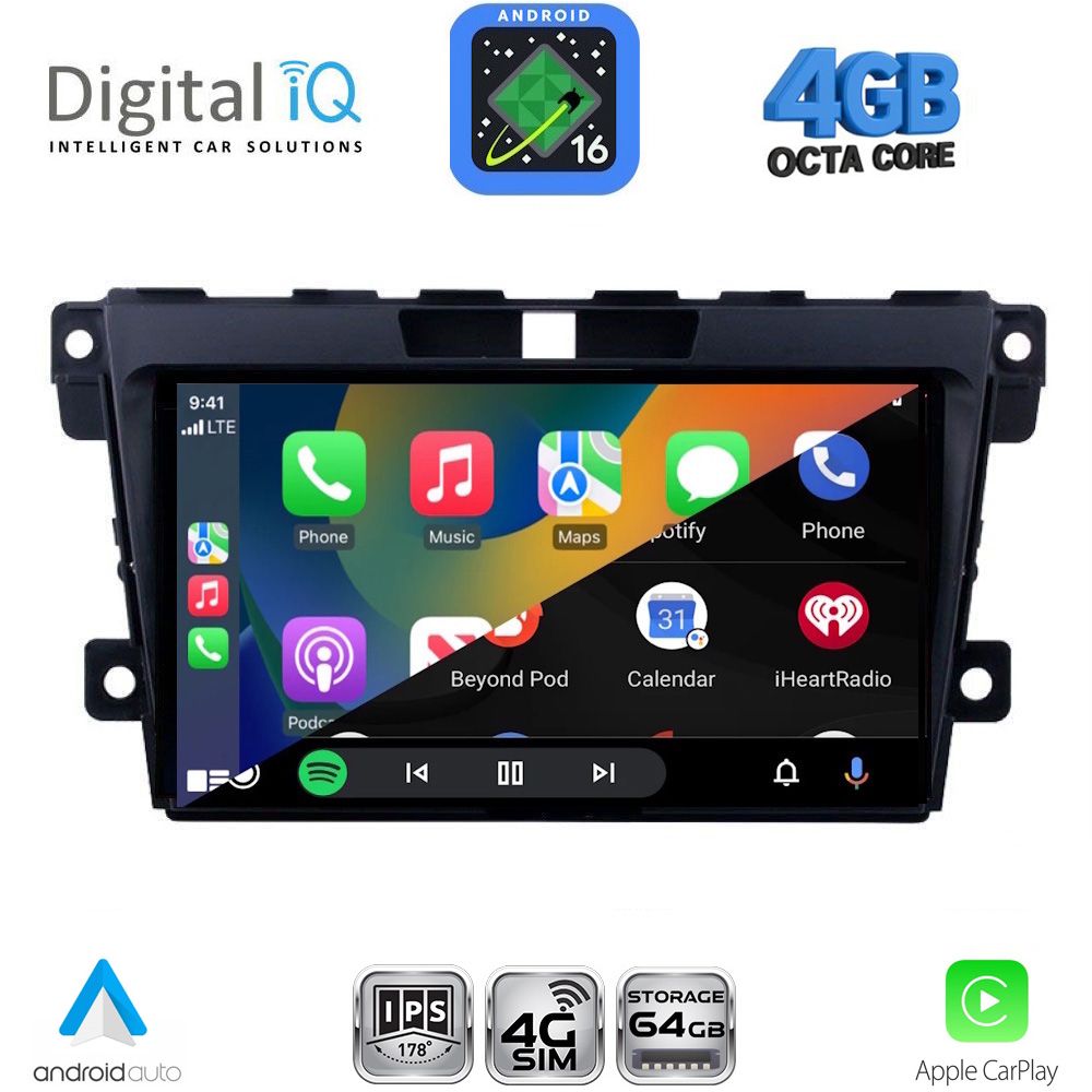 DIGITAL IQ RTG 6389_CPA (9inc) MULTIMEDIA TABLET for MAZDA CX7 mod. 2006-2012 DIGITAL IQ RTG 6389_CPA (9inc) MULTIMEDIA TABLET for MAZDA CX7 mod. 2006-2012