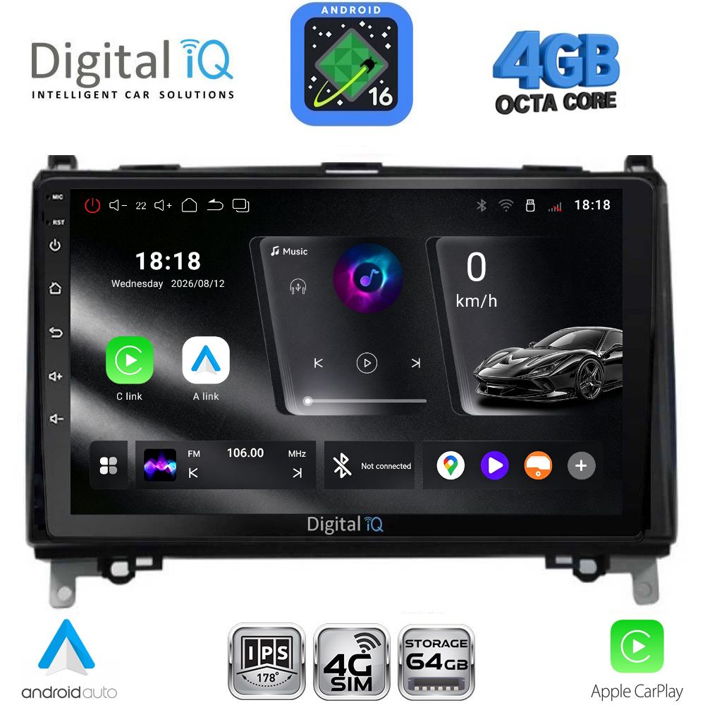 DIGITAL IQ RTG 6400_CPA (9inc) MULTIMEDIA TABLET for MERCEDES A – B -SPRINTER – VITO mod. 2007-2020 DIGITAL IQ RTG 6400_CPA (9inc) MULTIMEDIA TABLET for MERCEDES A – B -SPRINTER – VITO mod. 2007-2020