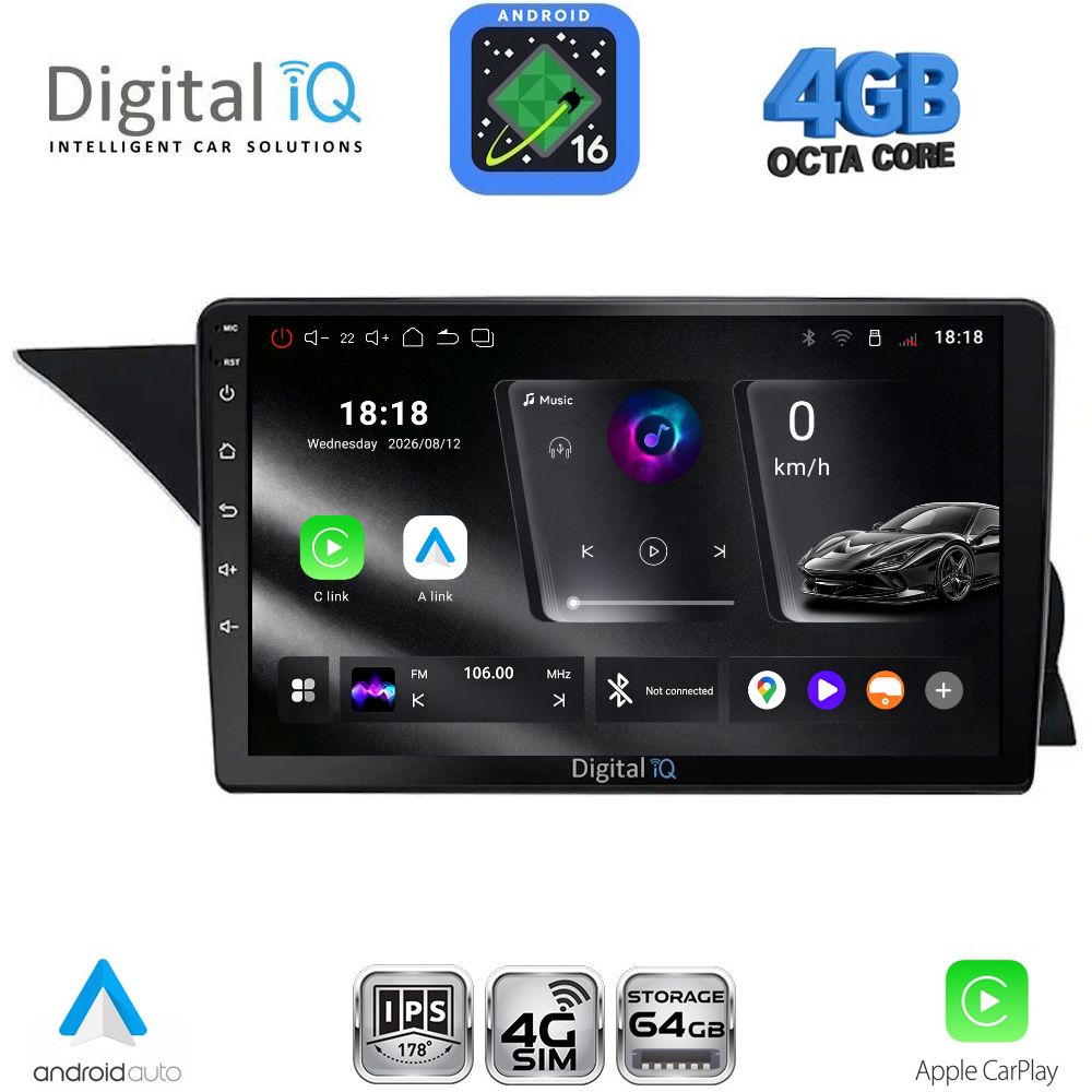 DIGITAL IQ RTG 6411_CPA (NTG 4.0) (9inc) MULTIMEDIA TABLET for MERCEDES GLK (X204) mod. 2008-2012 DIGITAL IQ RTG 6411_CPA (NTG 4.0) (9inc) MULTIMEDIA TABLET for MERCEDES GLK (X204) mod. 2008-2012