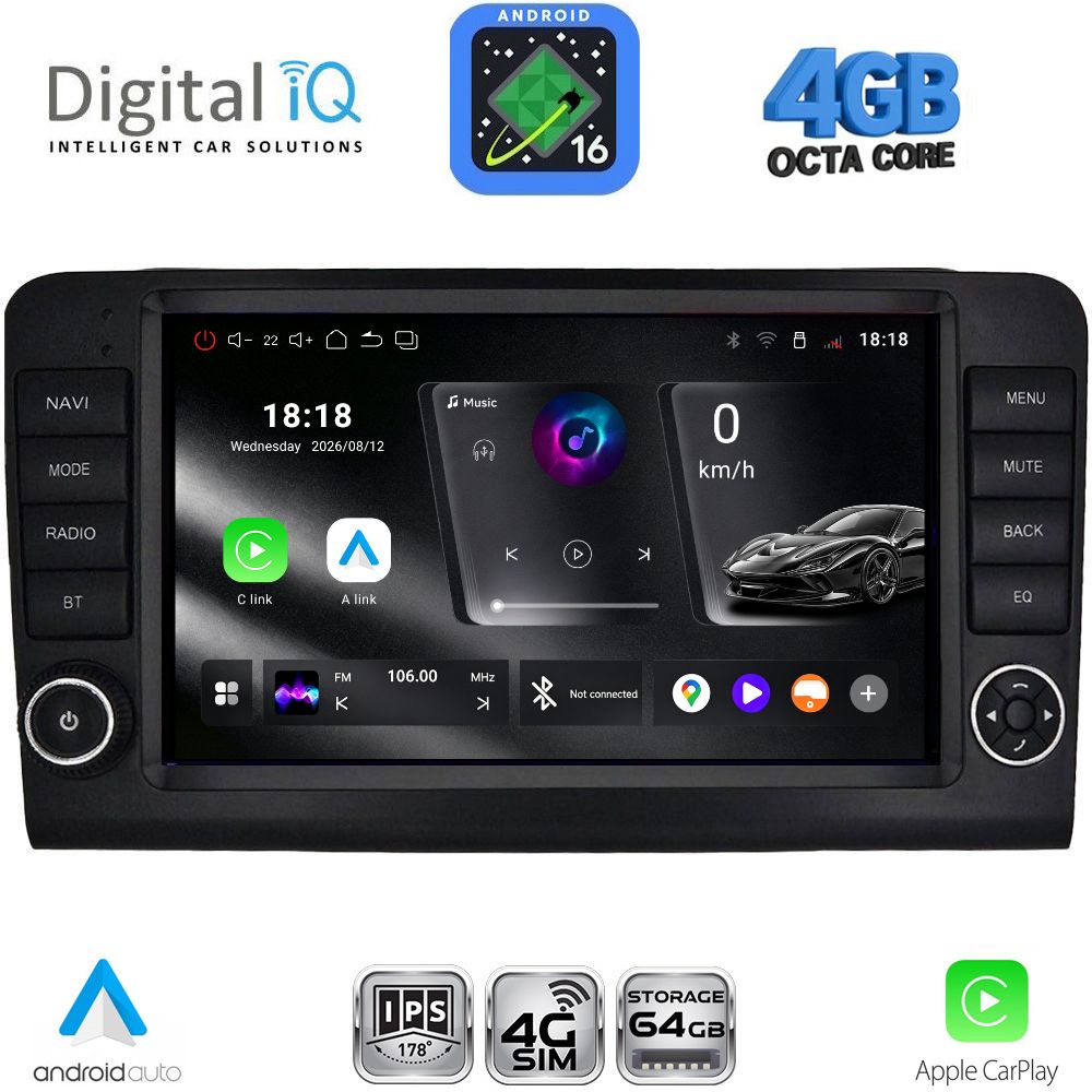 DIGITAL IQ RTG 6416_CPA (9inc) MULTIMEDIA TABLET for MERCEDES ML (W164) – GL (X164) mod. 2005-2011 DIGITAL IQ RTG 6416_CPA (9inc) MULTIMEDIA TABLET for MERCEDES ML (W164) – GL (X164) mod. 2005-2011
