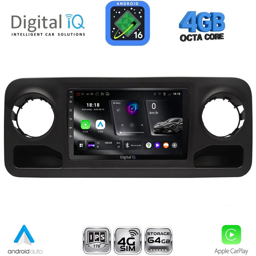 DIGITAL IQ RTG 6424_CPA (10inc) MULTIMEDIA TABLET for MERCEDES SPRINTER mod. 2018-2026 DIGITAL IQ RTG 6424_CPA (10inc) MULTIMEDIA TABLET for MERCEDES SPRINTER mod. 2018-2026