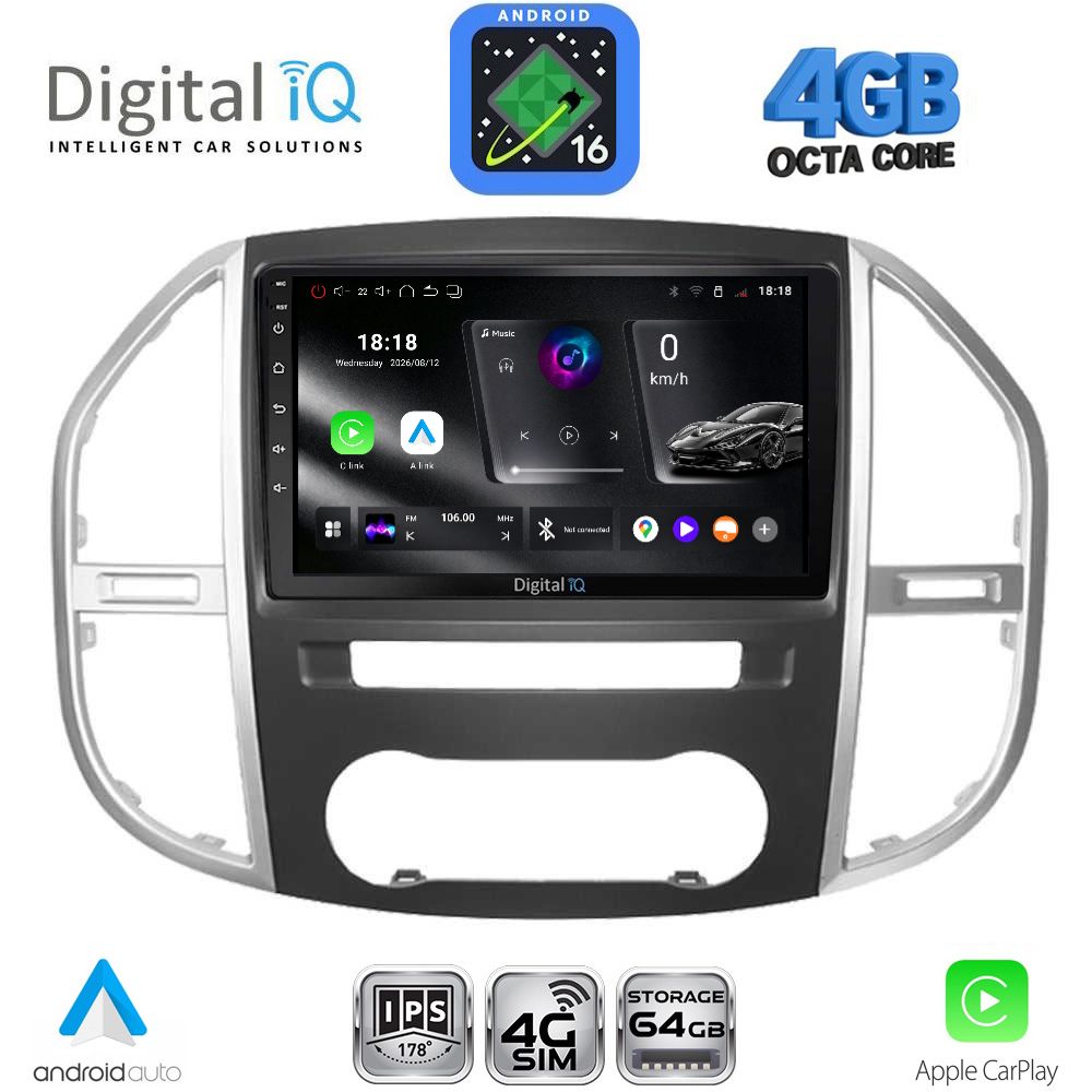 DIGITAL IQ RTG 6429_CPA (10inc) MULTIMEDIA TABLET for MERCEDES VITO – VIANO (W447) mod. 2015-2024 DIGITAL IQ RTG 6429_CPA (10inc) MULTIMEDIA TABLET for MERCEDES VITO – VIANO (W447) mod. 2015-2024