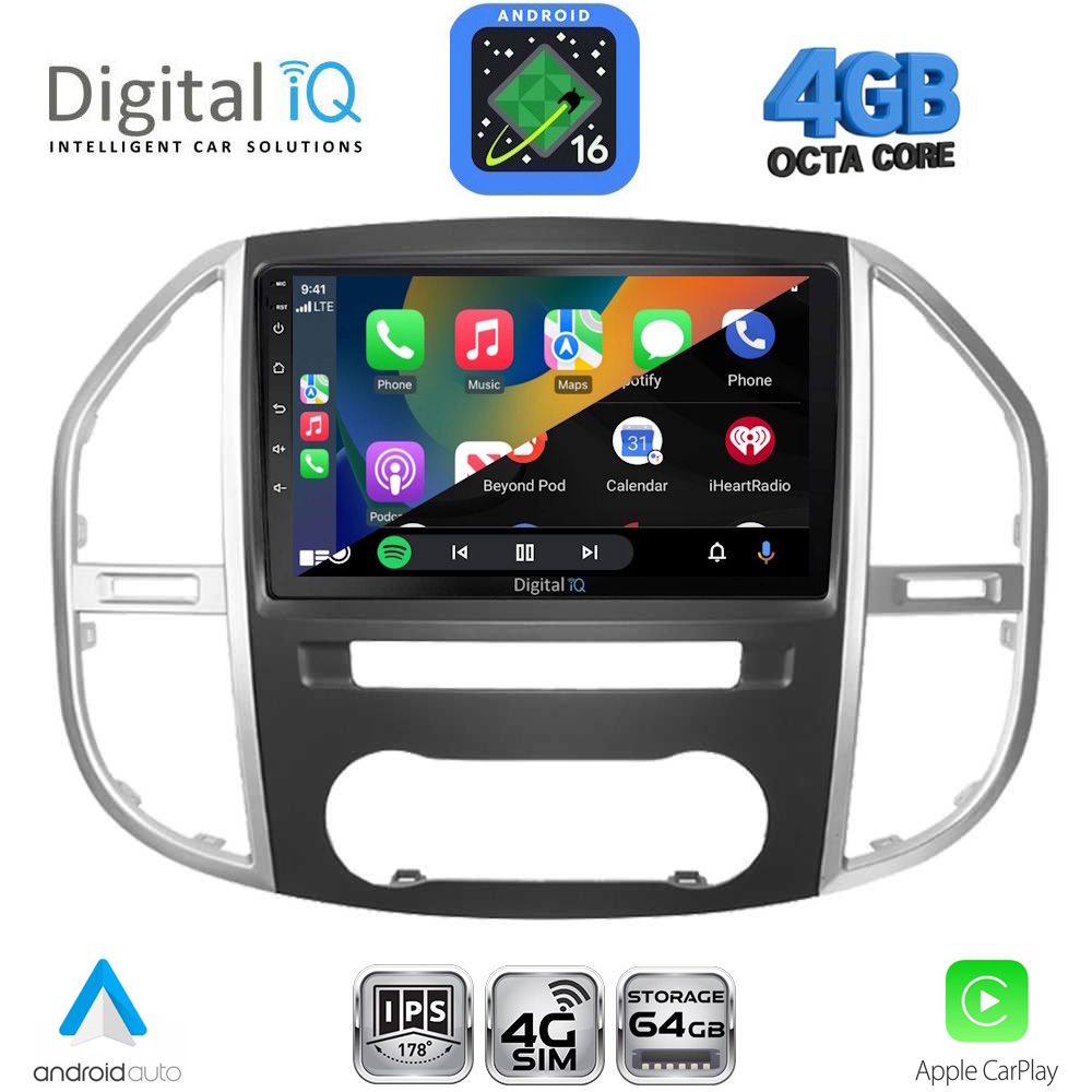 DIGITAL IQ RTG 6429_CPA (10inc) MULTIMEDIA TABLET for MERCEDES VITO – VIANO (W447) mod. 2015-2024 DIGITAL IQ RTG 6429_CPA (10inc) MULTIMEDIA TABLET for MERCEDES VITO – VIANO (W447) mod. 2015-2024
