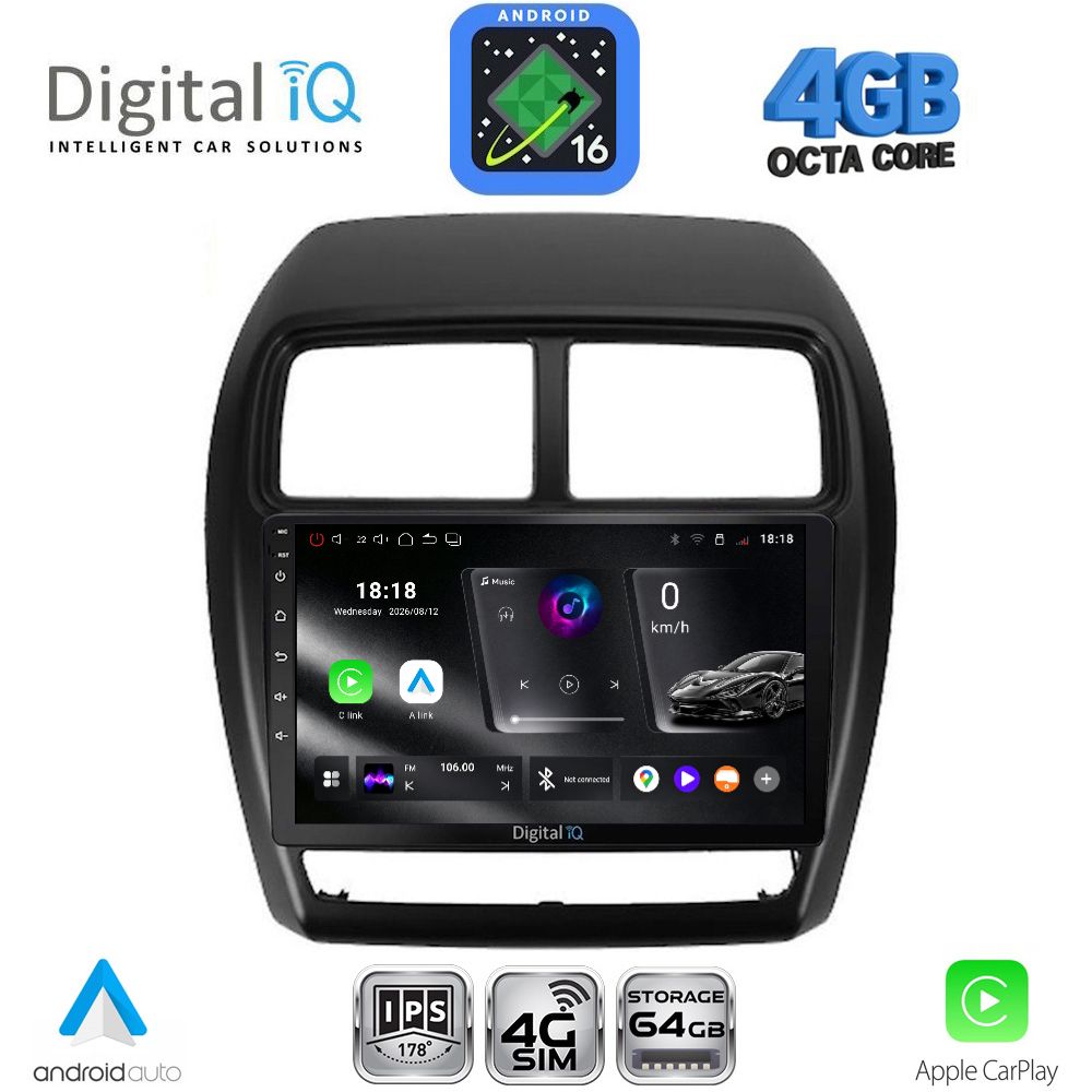 DIGITAL IQ RTG 6431_CPA (9inc) MULTIMEDIA TABLET for MITSUBISHI ASX mod. 2020-2023 DIGITAL IQ RTG 6431_CPA (9inc) MULTIMEDIA TABLET for MITSUBISHI ASX mod. 2020-2023