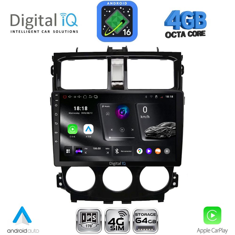 DIGITAL IQ RTG 6435_CPA (9inc) MULTIMEDIA TABLET for MITSUBISHI COLT mod. 2013-2023 DIGITAL IQ RTG 6435_CPA (9inc) MULTIMEDIA TABLET for MITSUBISHI COLT mod. 2013-2023