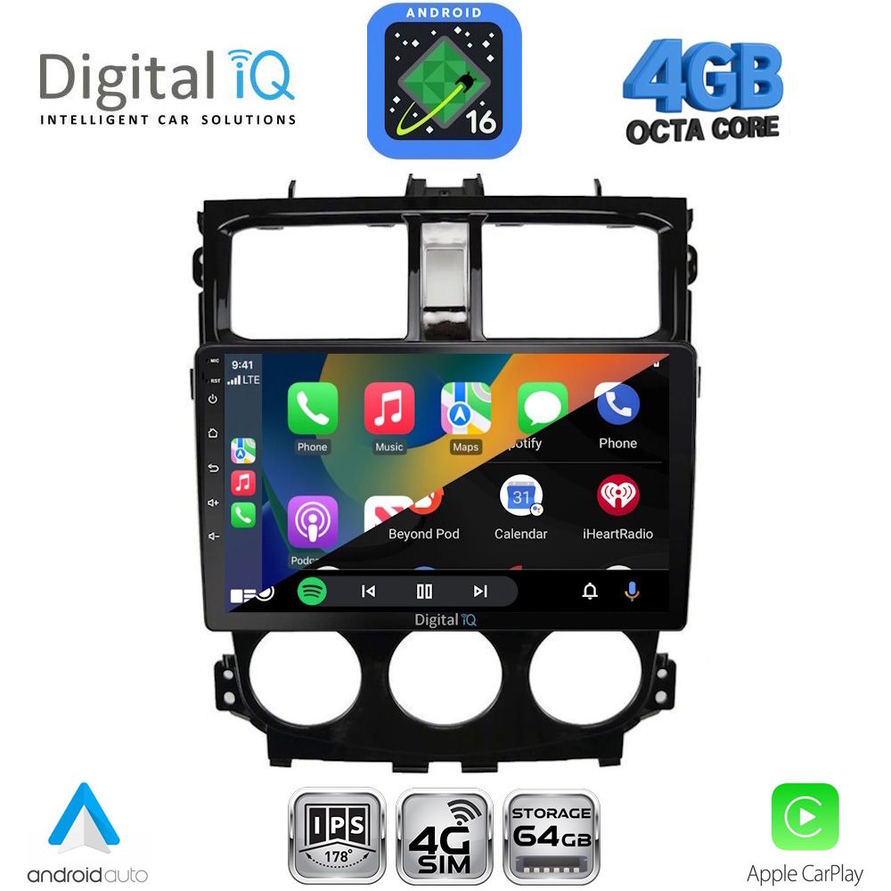 DIGITAL IQ RTG 6435_CPA (9inc) MULTIMEDIA TABLET for MITSUBISHI COLT mod. 2013-2023 DIGITAL IQ RTG 6435_CPA (9inc) MULTIMEDIA TABLET for MITSUBISHI COLT mod. 2013-2023
